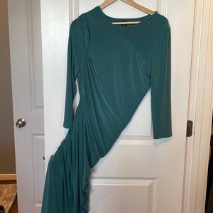 Mountain green Norma Kamali long sleeve Diana Gown